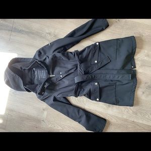 Like-new Calvin Klein Black Trench Raincoat